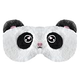 Mezeic Cute Sleep Masks Cartoon Animal Panda Eye Masks Soft Plush Sleeping Mask Travel Blindfold Eye Shade for Kids Girls & Adults (Panda)