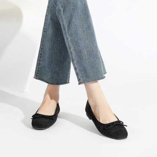 VFFGIVE women's ballet flats worn with work clothing