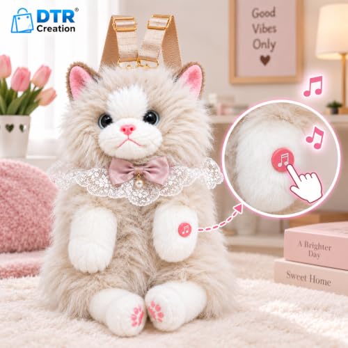 Image of Cute Tiger Plush Sling Bag for Kids | Soft Toy Shoulder Bag with Adjustable Strap | Lightweight Animal Backpack for Boys & Girls | Travel & Gift Bag - Black & White
