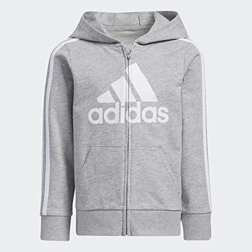 Image of adidas Boy's Zip Front French Terry Hooded Jacket and Joggers Set