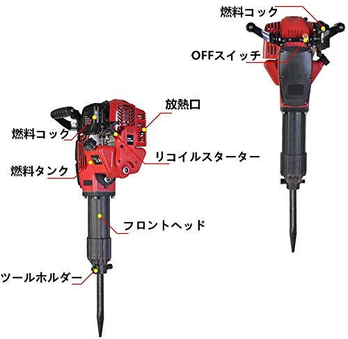 Amazon | エンジンブレーカー ハンドブレーカー 破つりハンマー 排気量
