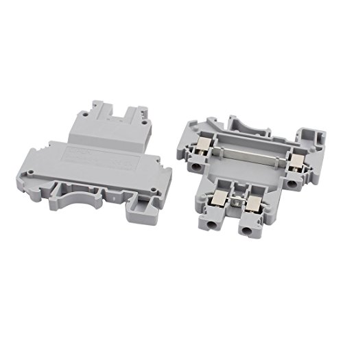 Aexit 4Pcs SUK-2.5/2-2 Terminal Block gris miniatura 2