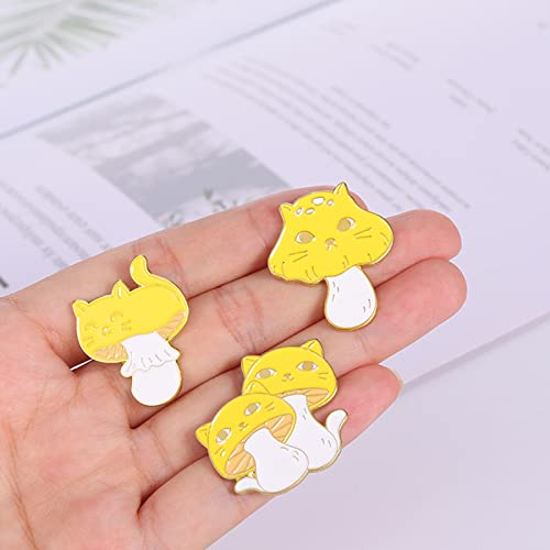 9 Pcs Cute Enamel Pins Set, Funny Animal Anime Pins For Backpacks Clothes Hats, Kawaii Cartoon Mushroom Pins Frog Pins Cat Pins, Cute Pins Funny Pins, Pet Brooch Pins Jewelry For Women Girls #TOP2