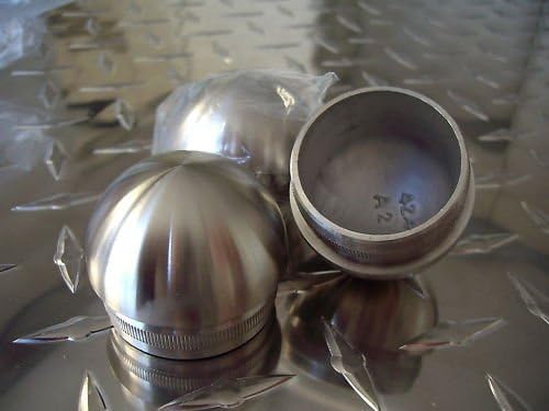 1 End CAP Half-Sphere for Pipes 42.4 x 2 MM Stainless Steel Handrail