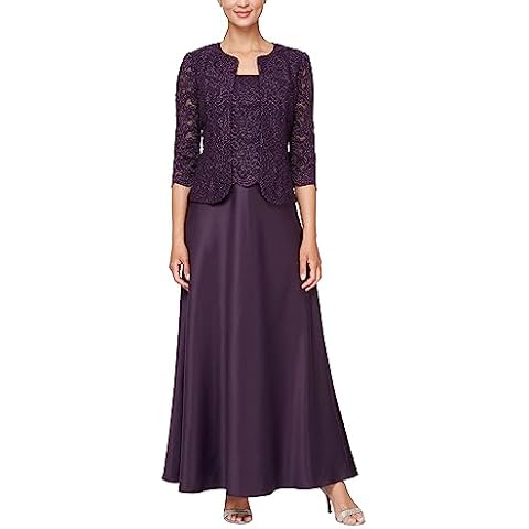 Alex Evenings Long Mock Jacket Dress Cover