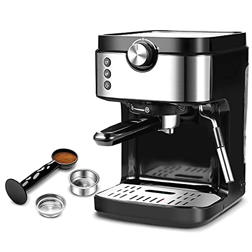 Espresso Machine 20 Bar Coffee Machine With Foaming Milk Frother Wand, High Performance 1300W For Espresso, Cappuccino, Latte, Machiato, For Home Barista, No-Leaking 900ml Removable Water Tank Coffee Maker (Home espresso 20 Bar)
