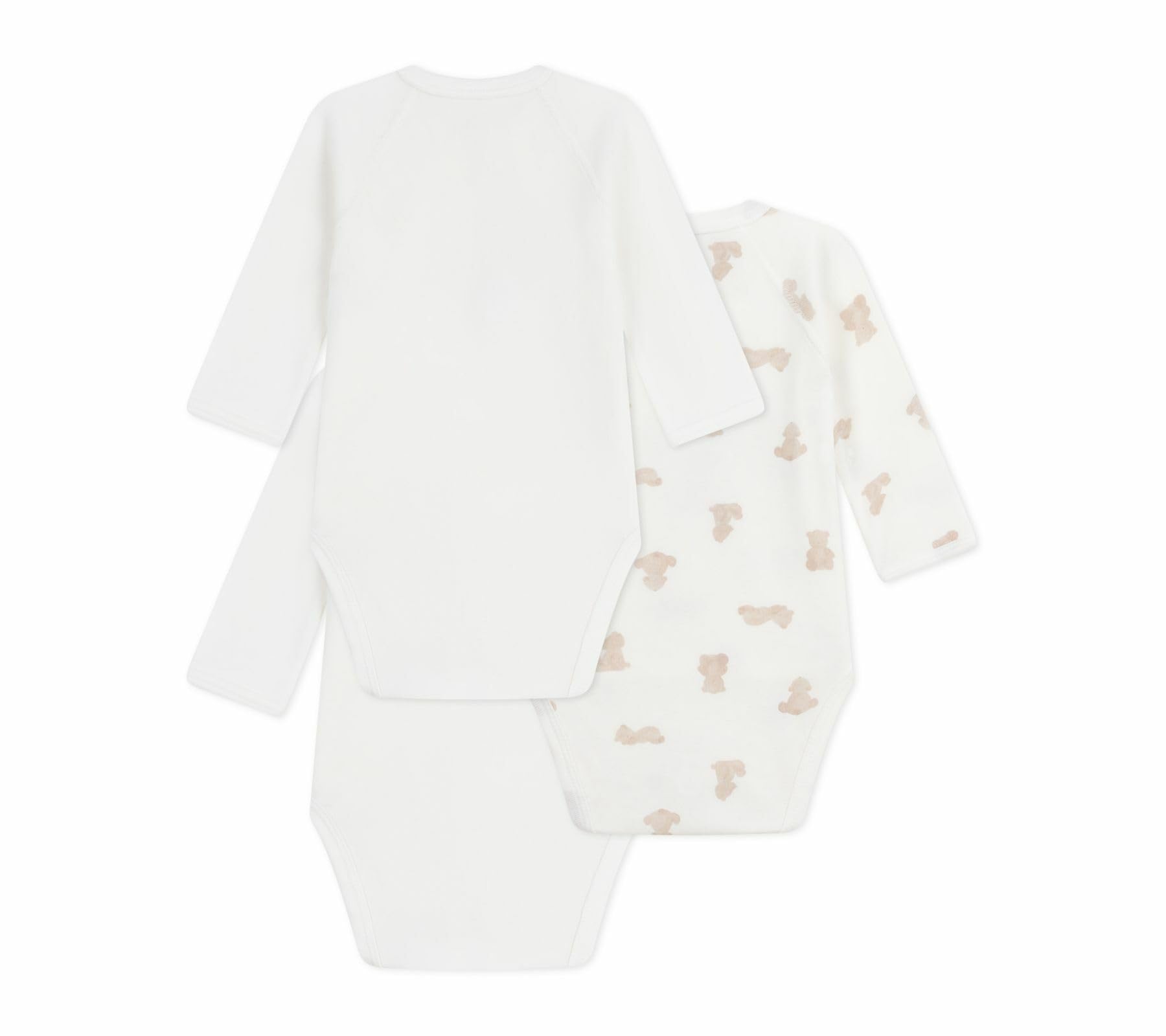 Petit Bateau Lot de Bodies Croisés Manches Longues en Coton Imprimé Bébé A0dzg00 Sous Vêtements JOUR Mixte bébé (lot de 3)