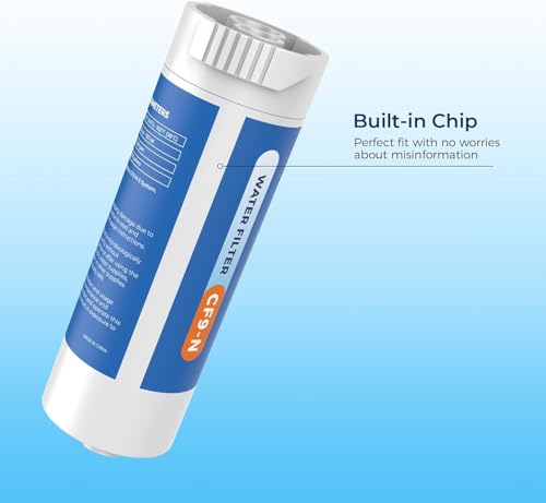 Image of Crystala Filters Water Filter Compatible with XWFE (Built-in CHIP), Replacement for GE XWFE, XWF Refrigerator Water Filter Pack of 3