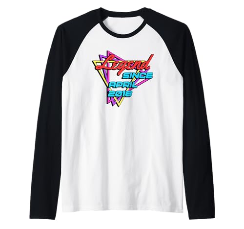 Legend Since April 2018 Raglan Baseball Tee Legend Since April 2018 Raglan Baseball Tee