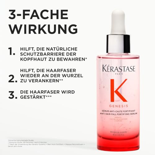 Kérastase Genesis, Stärkendes Kopfhautserum für feines und brüchiges Haar, Tägliches Haarserum gegen Haarausfall und Haarbruch, Sérum Anti-Chute Fortifiant, 90 ml