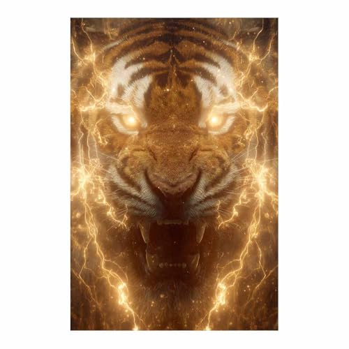 Affiches et impressions HD tigre doré CUDAOO une décoration premium