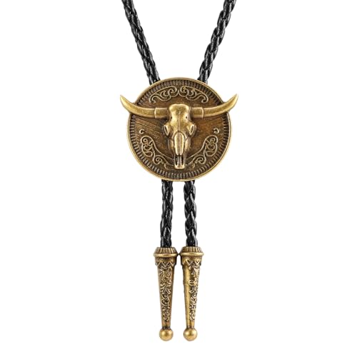 Image of Bolo Tie for Women Men, Western Bolo Tie Rodeo Cowgirl Cowboy Tie Bolo Ties Cowboy Accessories for Men Women