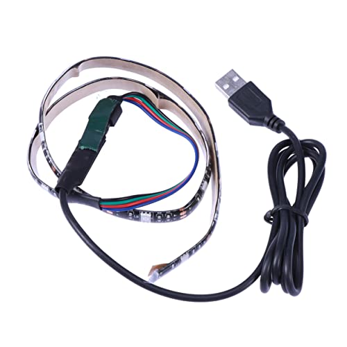 QUMIIRITY Flexible Led Strip Lights 0.5m RGB Led Strip USB Power Non- Easy to Stick for Tv Computer Decor