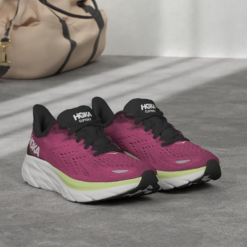 HOKA Clifton 8 Womens Shoes Size 6.5, Color: Blue Graphite/Ibis Rose