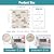 Nicesungdeco 3D Natural Real Stone Peel and Stick Mosaic Backsplash Tiles, 12" x 12" 5-Sheet Backsplash Self Adhesive Tiles for Kitchen Fireplace Vanity (White Gold)