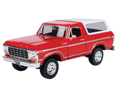 Motormax Modelo 1978 Custom Rojo y Blanco 1:24 miniatura 2