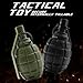 Zhongren CS Hand Grenades Toys Model Spring Powered Impact for Battle Games Tactcial Airsoft Paintball (F1-BK)