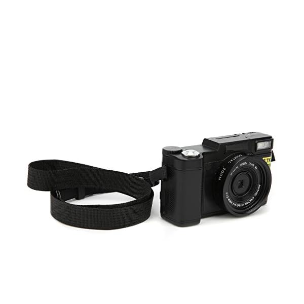 Digitalkamera Vlogging-Kamera, 3-Zoll-LCD 180-Grad-Flip-Screen Digitalkamera 48MP 2,7K HD-Videokamera mit einziehbarer… – Bild 8