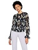 georgette bluse weiß Elastischer Bund Amazon-Marke: find. Damen Bluse Floral Dobby Georgette, Mehrfarbig (Multicoloured), 34, Label: XS