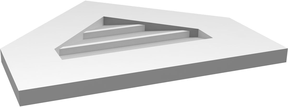 GVSPE18X1601SN-12 Peaked Top Standard Frame, Primed Tan Signature Series Surface Mount Gable Vents, 18-in. W x 16-in. H