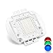 Chanzon High Power Led Chip 100W RGB Common Anode (600mA-700mA for Each Color) Multicolor Super Bright Intensity SMD COB 100 Watt Light Emitter Components Diode 100 W Bulb Lamp Beads DIY Lighting