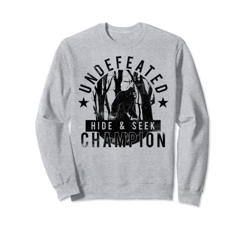 Raffreddato Bigfoot Imbattuto Nascondi e Cerca Campione Felpa