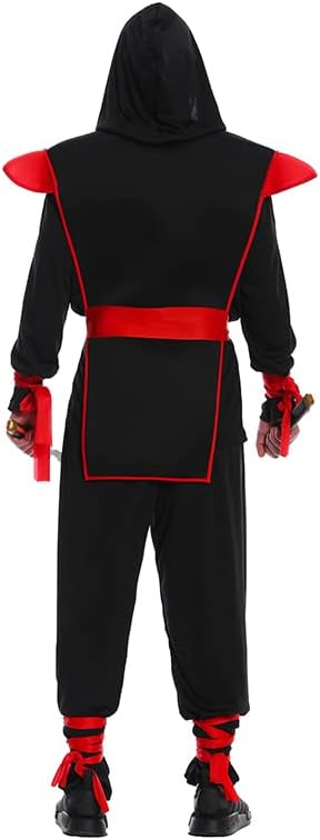 Men's 5 Pc Dragon Ninja outfit Halloween Cosplay Costume - Image 2
