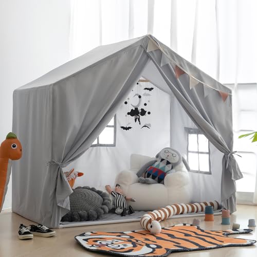 Kids Play Tent with Mat, Razee Large Playhouse Tent Indoor,...