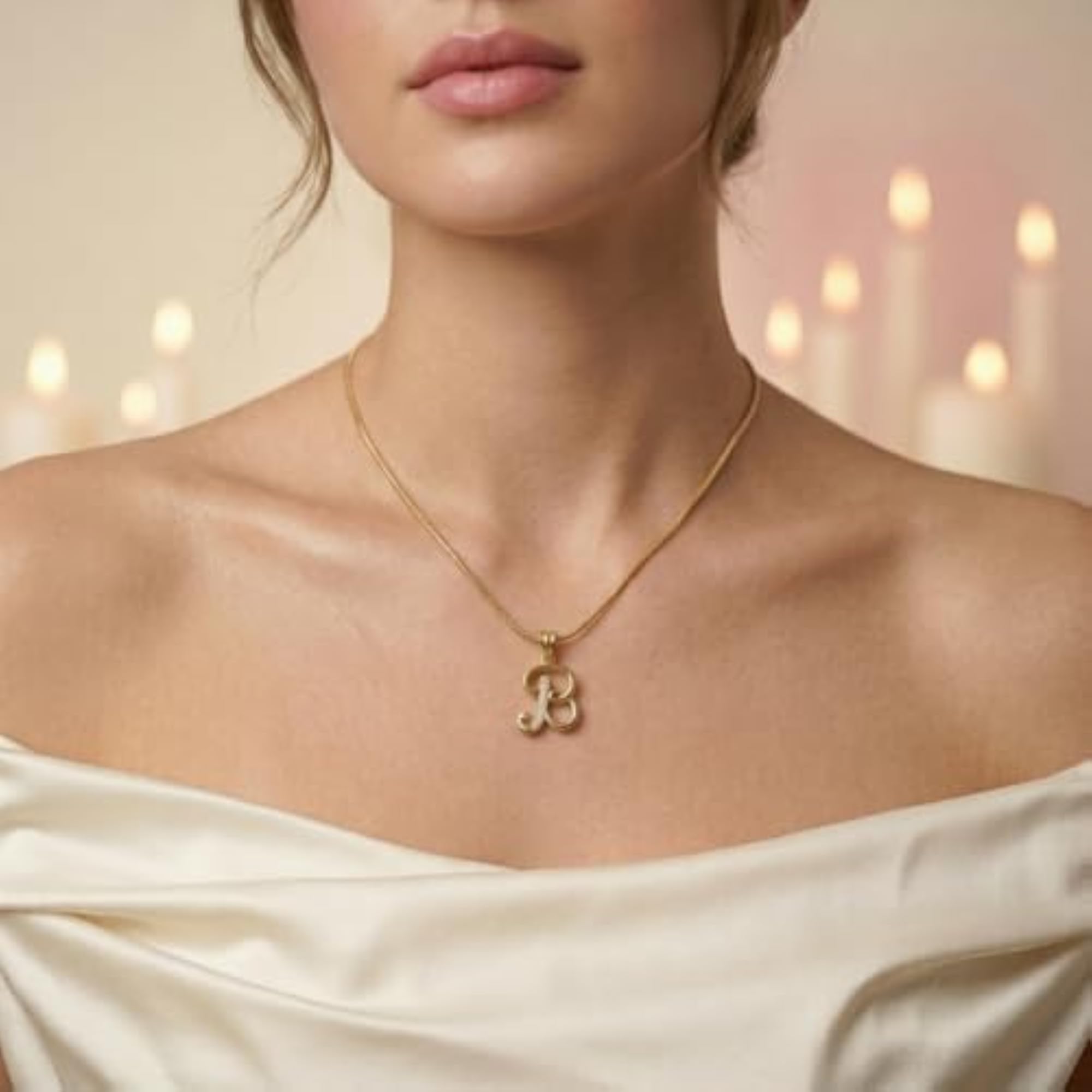 Initial Alphabet Letter Pendant with American Diamonds, Stylish Gift
