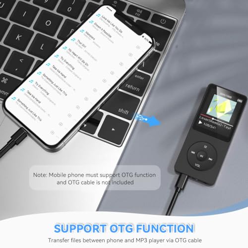 Image of AGPTEK A02 32GB MP3 Player, 70 Hours Playback Lossless Sound Music Player, Supports up to 128GB(Black)