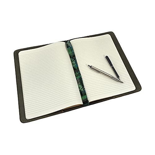Image of Hide & Drink, Journal Cover Compatible with Moleskine XL (7.5 x 9.75 in) with Strap, Refillable Case, Personal Planner, Full Grain Leather, Handmade Office & Work Essentials, Dark Jade