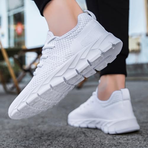 Image of YITUHIO Mens Running Shoes Fashion Sneakers Tennis Walking Shoes Lightweight Athletic Gym Workout Shoes