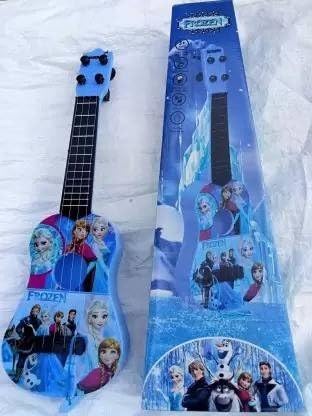Aarav Toys Cartoon Printed Mini Guitar Toy for Kids Learning Toys for Girl & Boys (Multicolor)-image-2