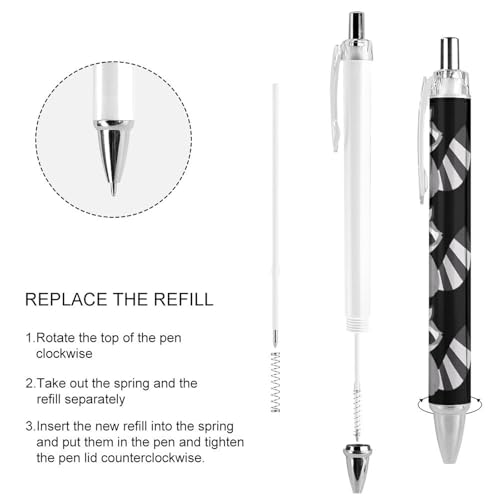 Bolígrafos retráctiles de mapache de 0,5 mm para notas llenas de encanto en clase u oficina 4