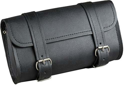Fuel Helmets SH-BARBAG Handlebar Bag with Leather Shell, Black