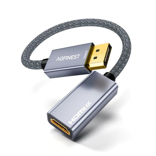 Convertidor DisplayPort a HDMI 4K para trabajar en casa con doble pantalla o ver cine en TV