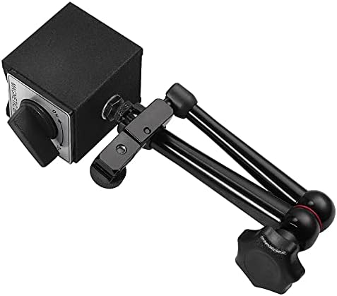 Neoteck Magnetic Base Stand for Digital Dial Indicator Gauge 176lbs80kg Max Pull Widely Used in All Kinds of Machine Tools and Measurement Accuracy of Scientific Research, Black