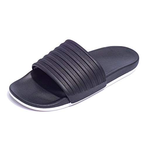 Harvest Land Mens Slides Comfort Sports Sandals Yoga Foam Casual Swim Shoes for Beach Indoor/Outdoor Size 5-14 Grey