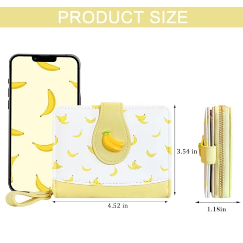 Image of Sunwel Fashion Girls Cutest Prints Wallet Card Slots Small Wallet with Zipper Coin Pouch Wallet for Women