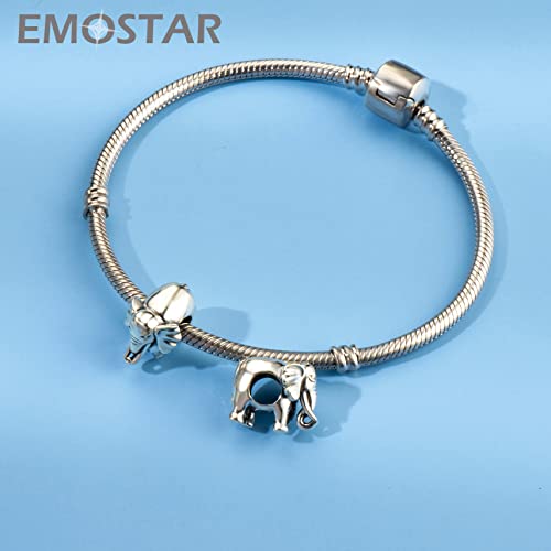 Image of Animal Theme Charms, Mom /Child of Owl Bear Dog, Rabbit Flamingo Elephant Panda Cat Parrot Crocodile Unicorn Charms in 925 Sterling Silver, Fit European Bracelet /Necklace, Gift for Mother /Friend /Lover