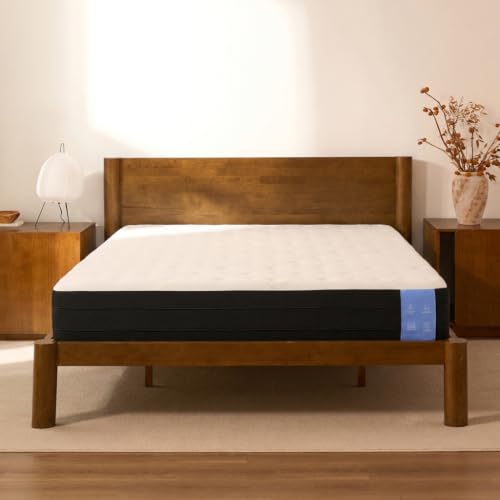 Image of FLEXISPOT Hako G2 Japanese Joinery Bed Frame King with 12 inch Mattress Set