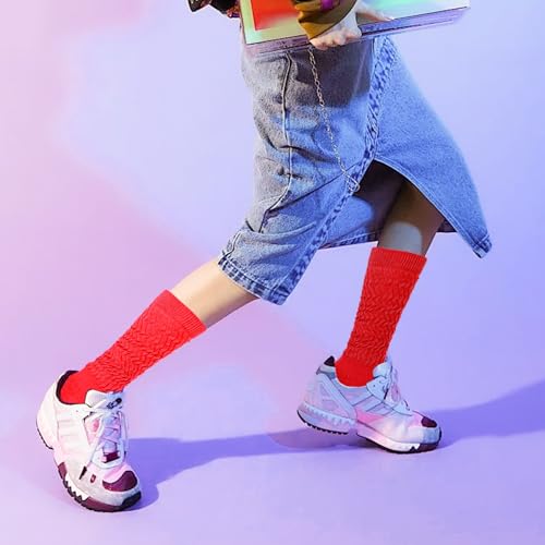 Image of Gvhntk Slouch Socks Women 80s 90s Scrunch Socks Extra Long Slouchy Sock Knee High Sock