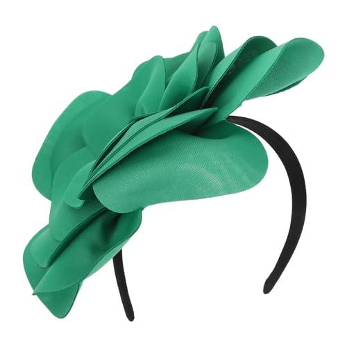 Bandeau à fleurs et grand chapeau à roses style années 1920 1950