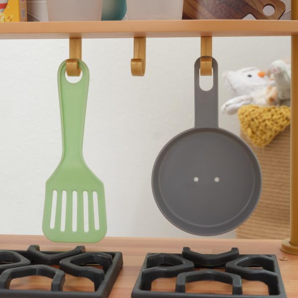 Miniatura 5 de KidKraft Cocina de juego blanca de madera vintage con 9 accesorios