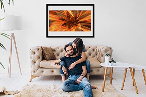 Image murale 70x50 cm affiche encadrée salon et chambre style graphique abstrait - 2
