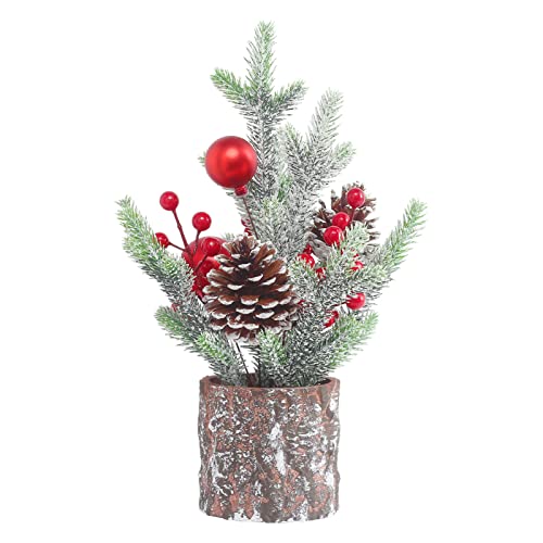 Super Holiday Small Christmas Tree, Artificial Mini Tabletop...