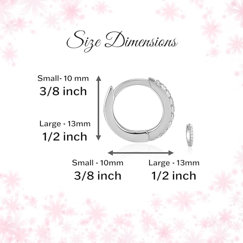Image of Cherished Moments Hoop Earrings, .925 Sterling Silver or 14k Gold-Plated