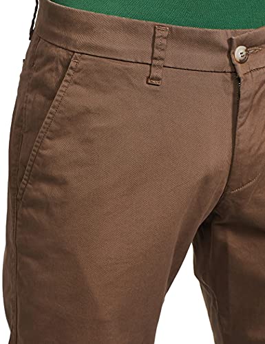 Image of EASIES Men's Slim Pants (E-16516 SPRSLMFT LTBRWN 36 LT.Brown