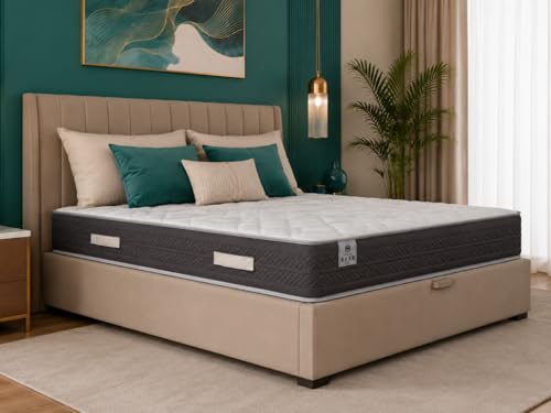 CHESTIA Poseidón Colchón Matrimonio 150x190 cm - Muelles Ensacados y Viscoelástica Premium - Firmeza Media Alta - Altura 27 cm - Oeko Tex - Reversible, Transpirable y Antiácaros - Hecho en España