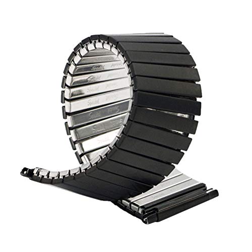 New Product Twist-O-Flex Metal Expansion Replacment Watchband for Garmin and Samsung Black X Large by Speidel
